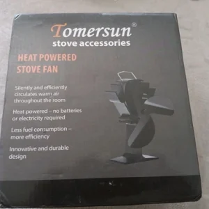 Tomersun 3 Blades Heat Powered Stove Fan for Wood/Log Burner/Fireplace