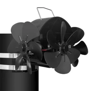 DY4206 18Blade Fireplace Fan Three Motors for Log Heat Powered Fans