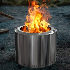 Large Smokeless fire pit, Wood Burning Firepit | Smoke less Bonfire stove